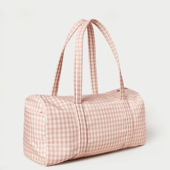 Loeffler Randall Handbags - Loeffler Randall Aidy Amber Gingham Duffle Bag, Pink